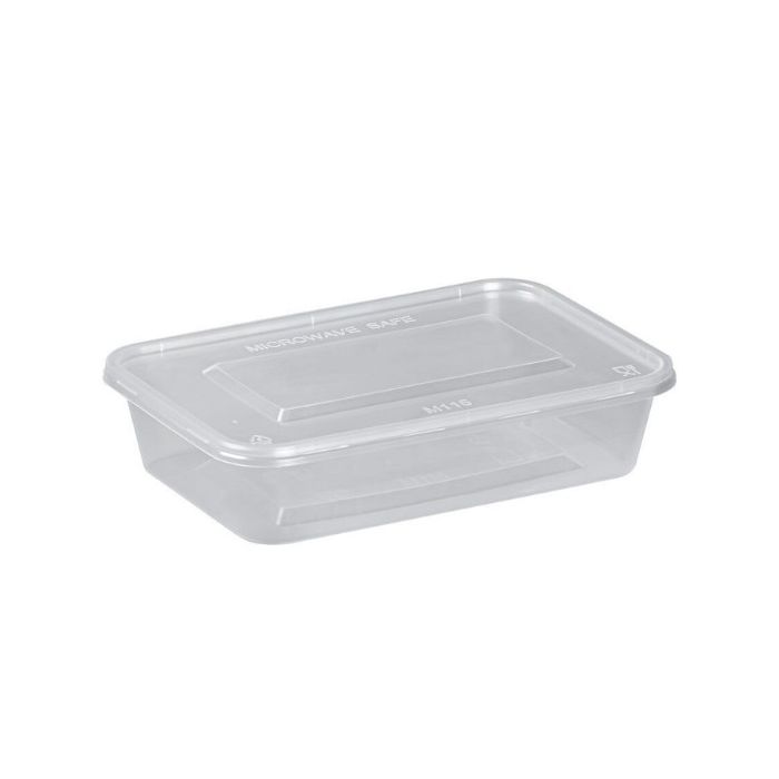 HAS MS500A Heavy Duty Food Container with Lids 500ml 250pc x 1 HAS HD 膠盒連蓋 中