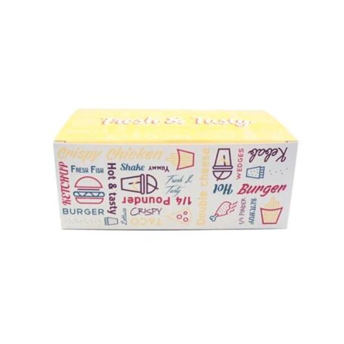 SNACKBOXES Large Dinner Box Folded Carton 17.5x10.5x7cm 300pc x 1 餐盒折疊紙盒 (大)