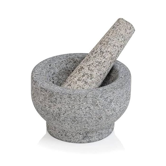  LAOS 9" Stoned Mortar&Pestle 1pc x 2 老撾石磨(套)