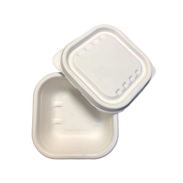 NA:PAC 460ml Natural Lid 16/20/24 oz Square - CSL030L 250pc x 1 環保紙外賣盒 蓋