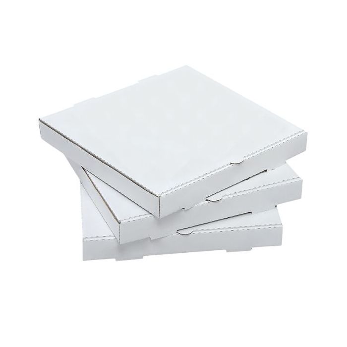  16" White/Coloured Corrugated Pizza Box 50pc x 1 16" 白色瓦楞披薩盒