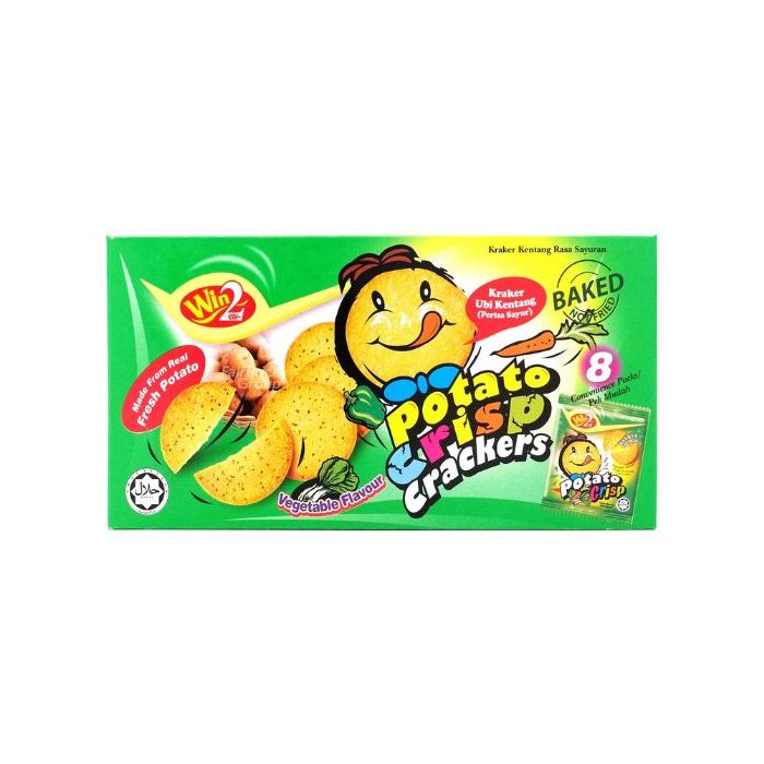 WIN2 Potato Crisp Crackers Vegetable Flavour 160g 原味香脆薯餅