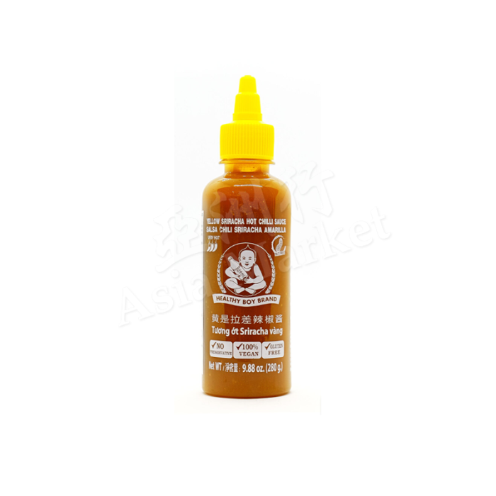 HEALTHY BOY  Yellow Sriracha Hot Chilli Sauce 540g 肥兒標是拉差黄辣椒醬