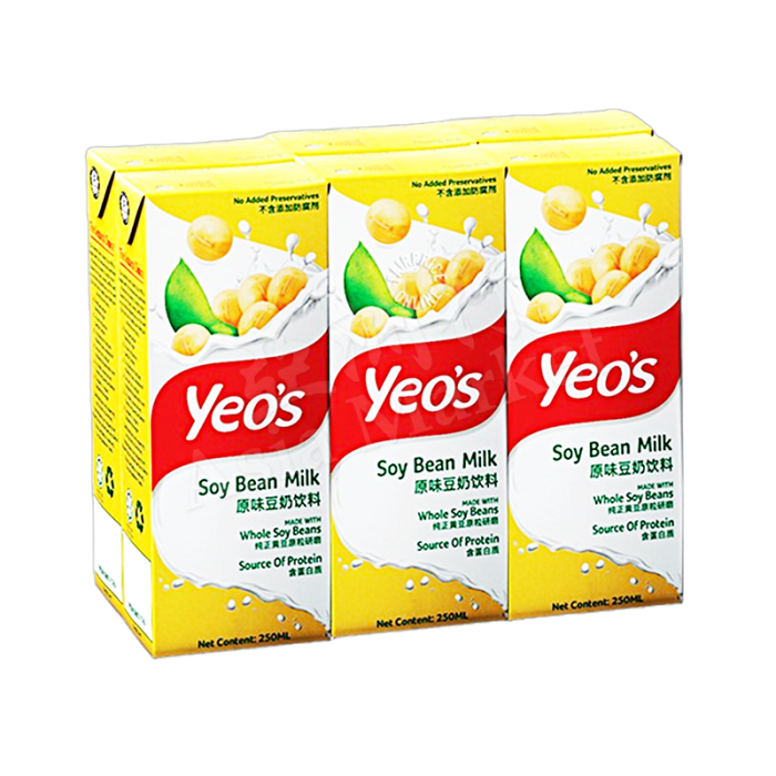 YEO'S Soy Bean Drink 6x250ml 楊協成豆奶