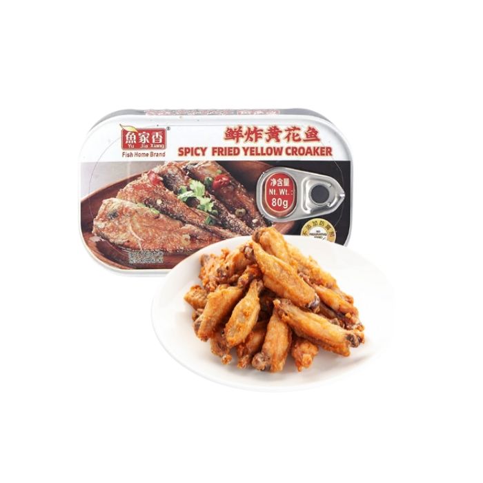 YJX Spicy Fried Yellow Croaker 80g 