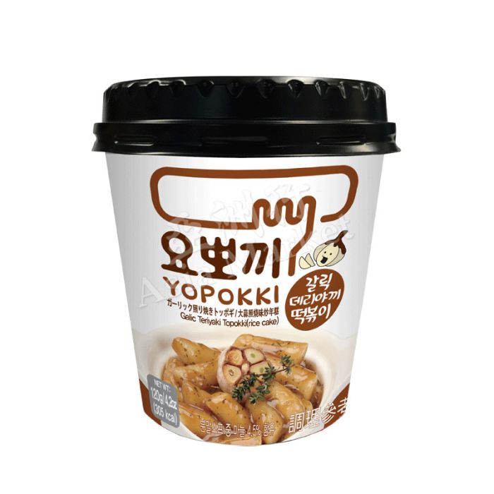 YOUNG POONG  Yopokki Rice Cake Cup Garlic  韓式速食年糕杯大蒜照燒