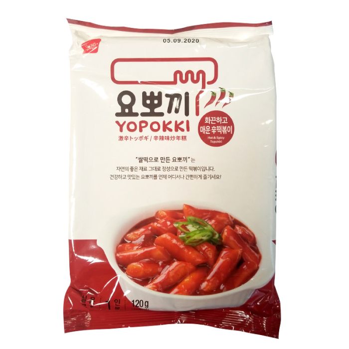 YOUNGPOONG Yopokki Rice Cake - Hot and Spicy (Pack) 120g 韓式速食年糕 袋  辛辣