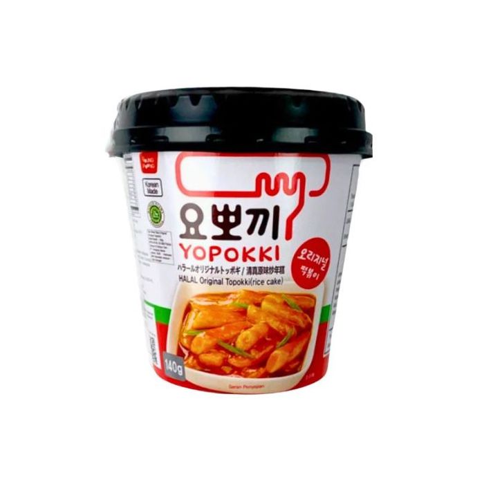 YOUNG POONG Yopokki Halal Spicy Topokki Cup 120g  韓式速食年糕杯清真辛辣