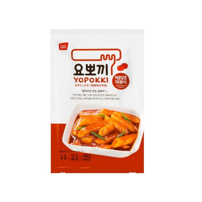 YOUNGPOONG Yopokki Rice Cake - Sweet and Spicy (Pack) 280g 韓式速食年糕 袋  甜辣