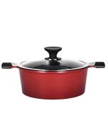 Aluminium casserole pan with lid (Jeongol) induction 28cm 