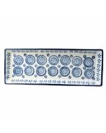 Candlelight 33.5cm Rectangular Plate - Blue/White 