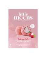 [FROZEN] Little Moons Mochi Ice Cream Lychee and Raspberry Flavour 192g
