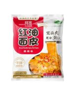 BAIJIA Broad Noodle Hot & Spicy 110g 阿寬紅油面皮-麻辣