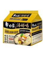 BAIXIANG Pork Bone Soup Tonkatsu Flavour Noodles 565g (Pack of 5) 白象招牌豬骨湯麵五連包
