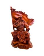 Fengshui Guan Yu Statue - Mythology Figure Guan Gong Wood Resin Statue 