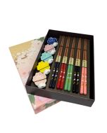 Tokyo Design Studio  Rabbit Chopsticks Set 10pcs with Chopstick Rests 