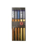 Oriental Chopsticks Gift Set 2 (5 Pairs) 花紋筷子