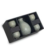 EMRO EDO Japan Sake Set Hana Green 5ps 清酒壺+杯
