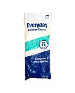 EVERYDAY Reusable Rubber Gloves (6 Pairs) LARGE 黃色長手套大碼 