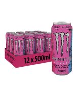 [CASE] MONSTER Energy Zero Sugar Ultra Fantasy Ruby Red Can 500 ml x12 