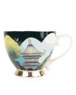 Candlelight Footed Cup Bukhara with Gold Foot The Silk Road Collection 