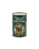 GOLDEN LION Canned Whole Straw Mushrooms 425g  金獅罐裝草菇