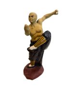 Vintage Chinese Shaolin Temple Kung Fu Master Ceramic Statue (22cm high) 