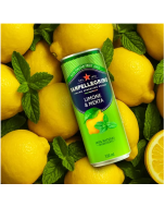 [PACK OF 6] SAN PELLEGRINO - Sparkling Lemon & Mint Infusion Drink 330ml (x6cans) 