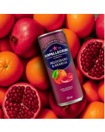  [PACK OF 6] SAN PELLEGRINO - Melograna and Arancia Pomegranate & Orange Can 330 ml - Pack of 6 番石榴橙味碳酸飲料
