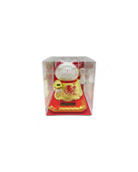 LUCKY CAT (Yellow Outfit) 10.5CM 太陽能招財貓 (黃)
