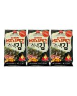 Wang Seasoned Seaweed Hot & Spicy Flavour (3x4g) 12g WANG 三包裝海苔--Buldak辣雞味