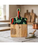 Candlelight 35x20cm Mango Woods Paddle Board with Chillies Print