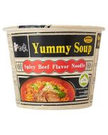 BAIXIANG Yummy Soup Spicy Beef Flavour Bowl Noodles 107g  白象汤好喝辣牛肉汤桶面