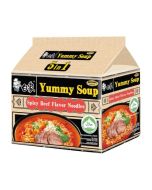 [MULTIPACK] BAIXIANG Yummy Soup Spice Beef Flavour Noodle 111gx5 白象湯好喝辣牛肉湯麵(五連包)