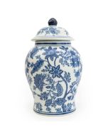 Candlelight Sumatra Blue & White Large Ginger Jar 14" 
