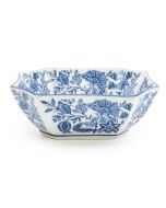 Candlelight Sumatra Blue & White Rectangular Bowl 7" 