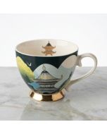 Candlelight Footed Cup Bukhara with Gold Foot The Silk Road Collection