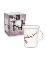 Modern Porcelain Tea Cup with Infuser Pattern 1 