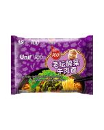 UNIF Beef & Sauerkraut Noodle 119g 統一老壇酸菜牛肉麵