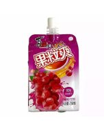 XZL Fruit Flavoured Jelly - Red Grape 258ml  喜之郎紅葡萄汁果粒爽