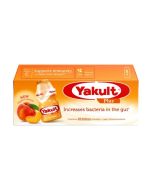 Yakult Plus Peach Probiotic Drink 8 x 65ml (Pack of 8) 