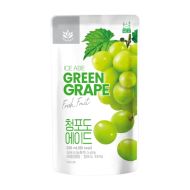ice ade green grape korean pouch drink side view