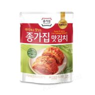 Jongga Mat Kimchi - Sweet and Spicy Cut Cabbage Kimchi 500g  韓國袋裝切片泡菜