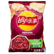 Lay's Potato Chips Numb & Spicy Hot Pot Flavour  70g 樂事薯片 飘香麻辣锅味