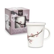 Modern Porcelain Tea Cup with Infuser Pattern 1 