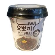 YOUNG POONG Yopokki Rice Cake JJajang - Black Soybean Sauce (Topokki) Cup 120g 韓式速食年糕杯 炸醬