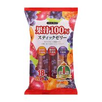 RIBON Fruit Juice 100% Stick Jelly 280g 果汁果凍條