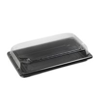 HIRO ST-5-Lid-J Transparent 213x133x25mm 1200pc x 1 日本壽司盒蓋