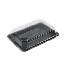 HIRO ST-4-Lid-J Transparent 186x130x25mm 1200pc x 1 壽司中方盒蓋