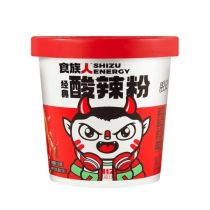 SHIZU Energy Instant Sweet Potato Noodles Hot Sour Flavour 130g 食族人酸辣粉桶裝 